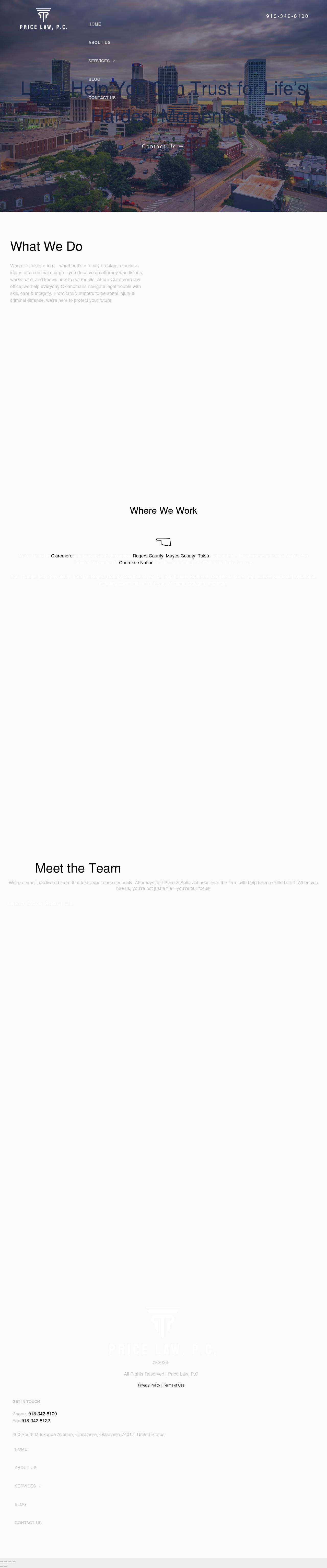 Price & Sears, P.C. - Claremore OK Lawyers