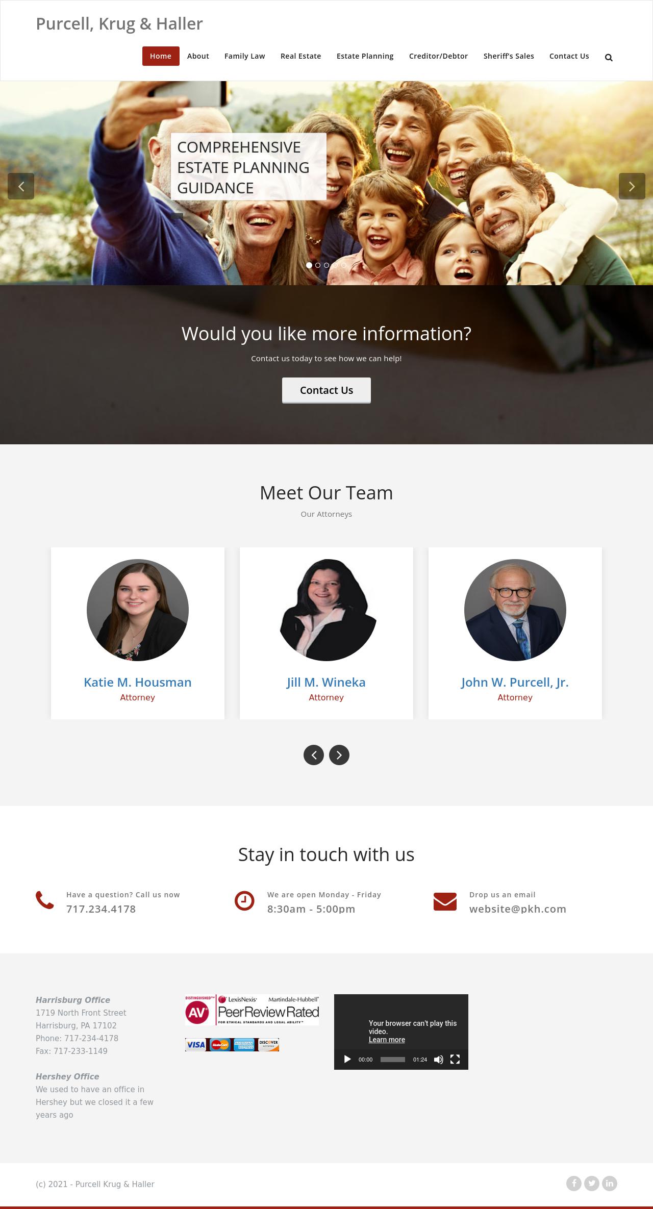 Purcell, Krug & Haller - Harrisburg PA Lawyers