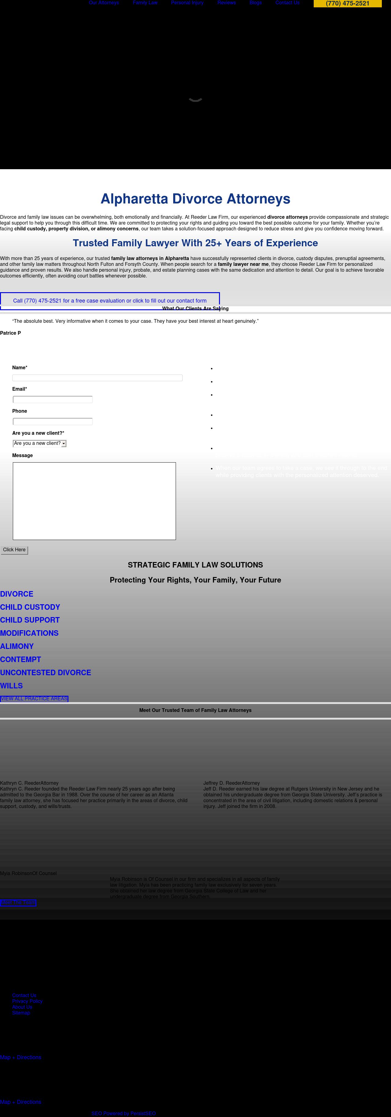 Reeder Law Firm - Alpharetta GA Lawyers