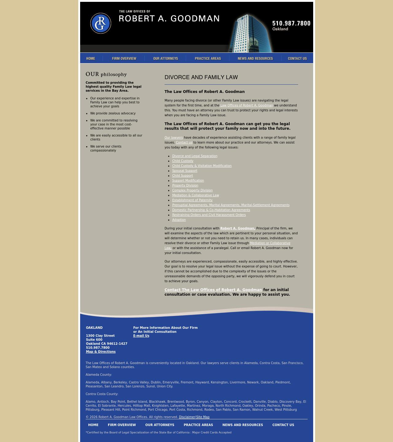 Robert A. Goodman Law Offices - Oakland CA Lawyers