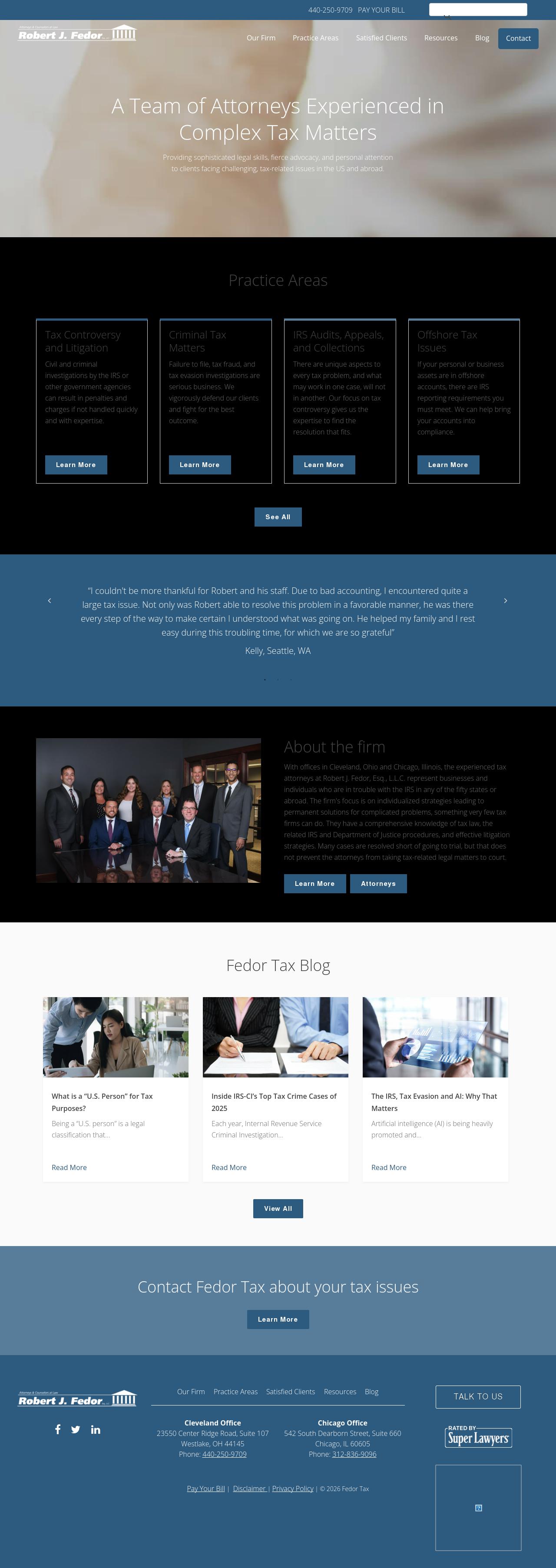 Robert J. Fedor, Esq., L.L.C. - Chicago IL Lawyers