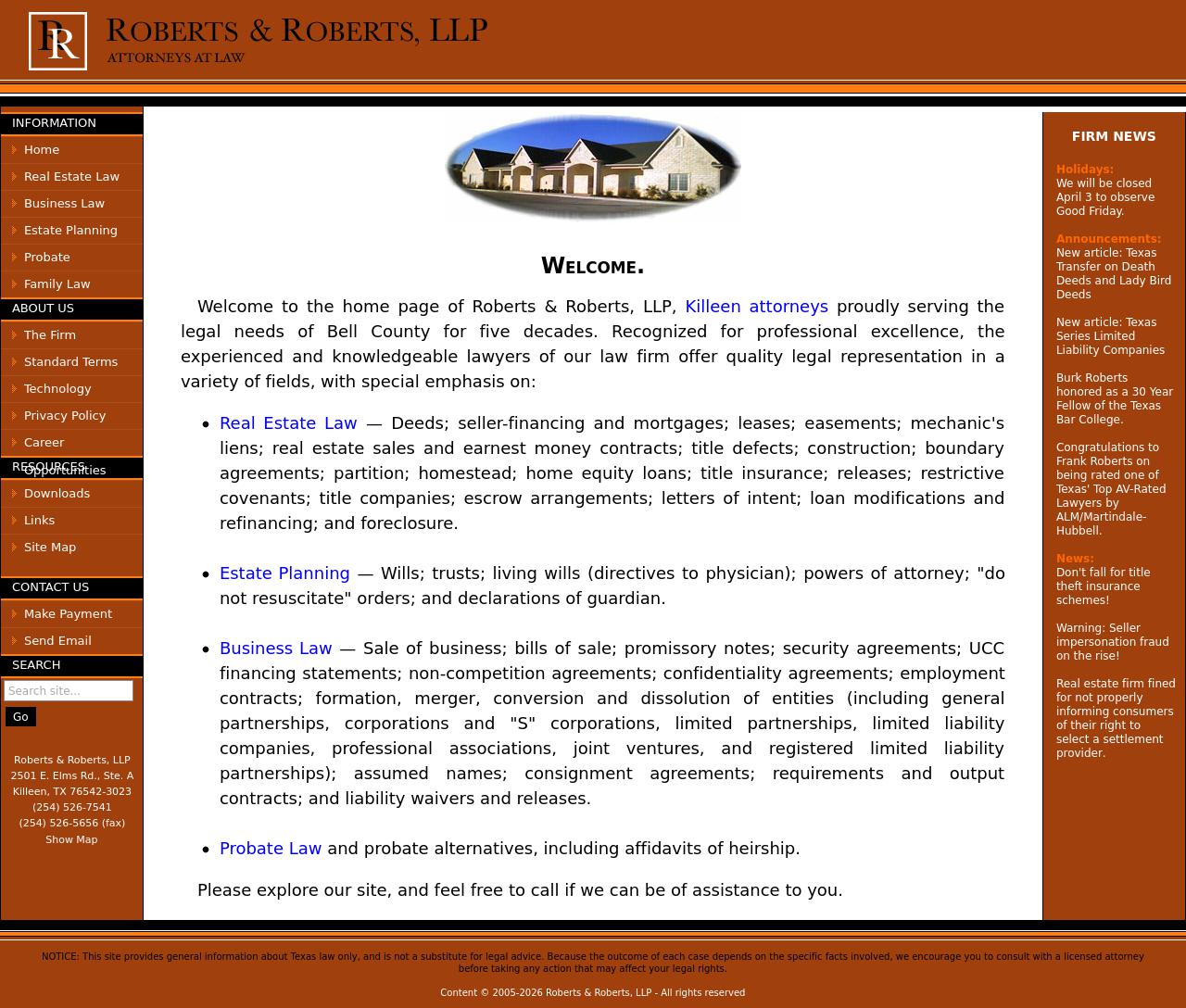 Roberts & Roberts, LLP - Killeen TX Lawyers