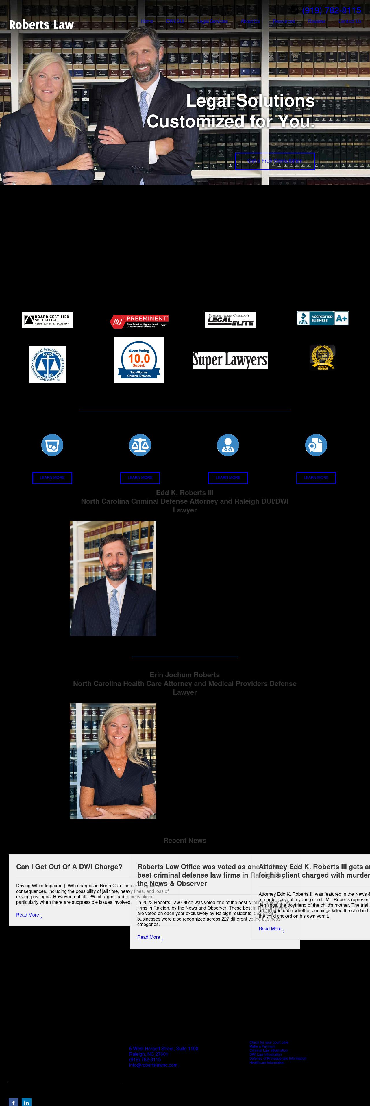 Roberts Law Office, PA - Raleigh NC Lawyers