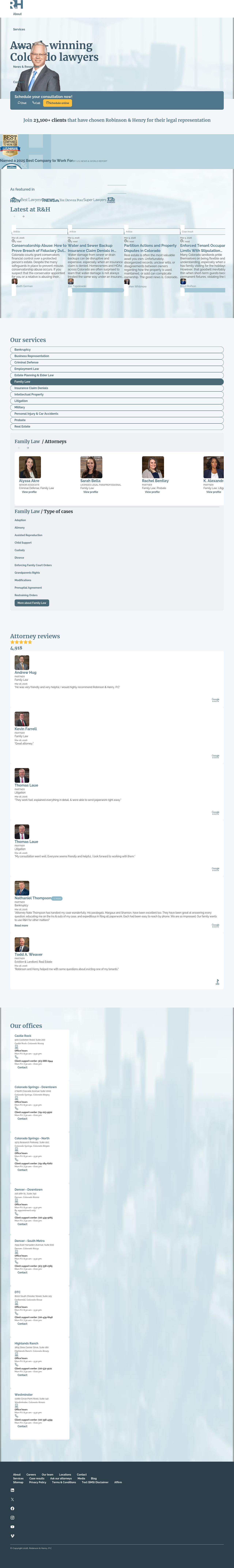 Robinson & Henry, P.C. - Castle Rock CO Lawyers