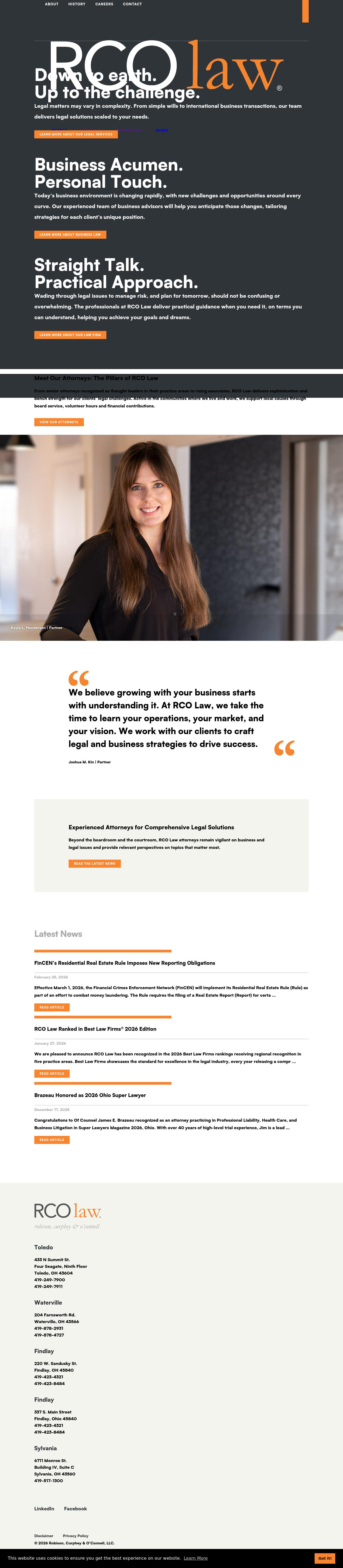 Robison, Curphey & O'Connell, LLC - Tecumseh MI Lawyers