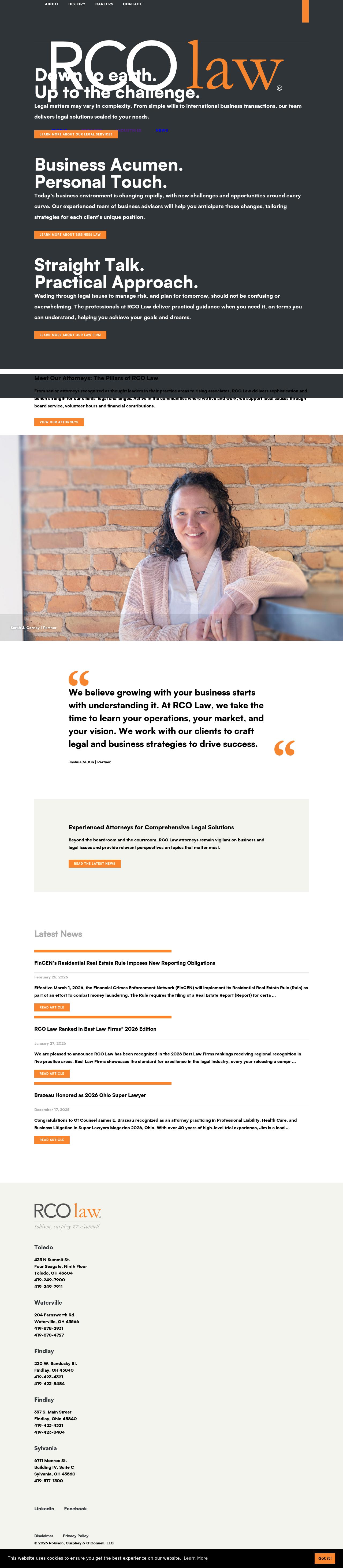 Robison, Curphey & O'Connell, LLC - Waterville OH Lawyers