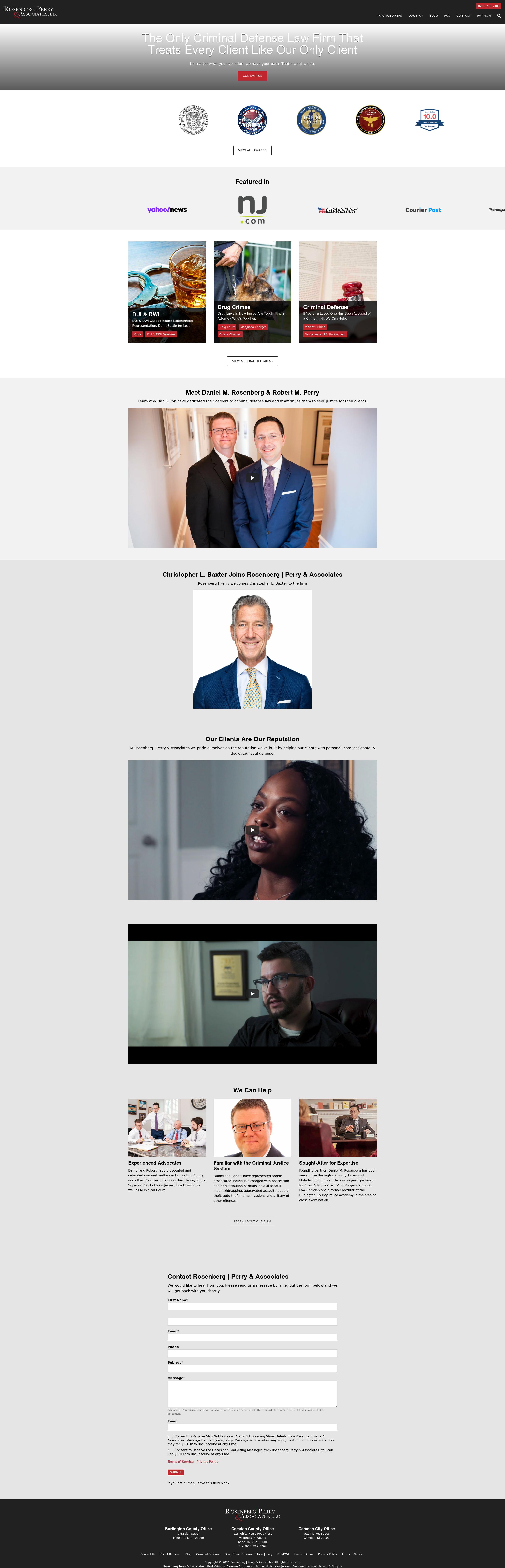 Rosenberg | Perry & Associates, LLC - Mount Holly NJ Lawyers