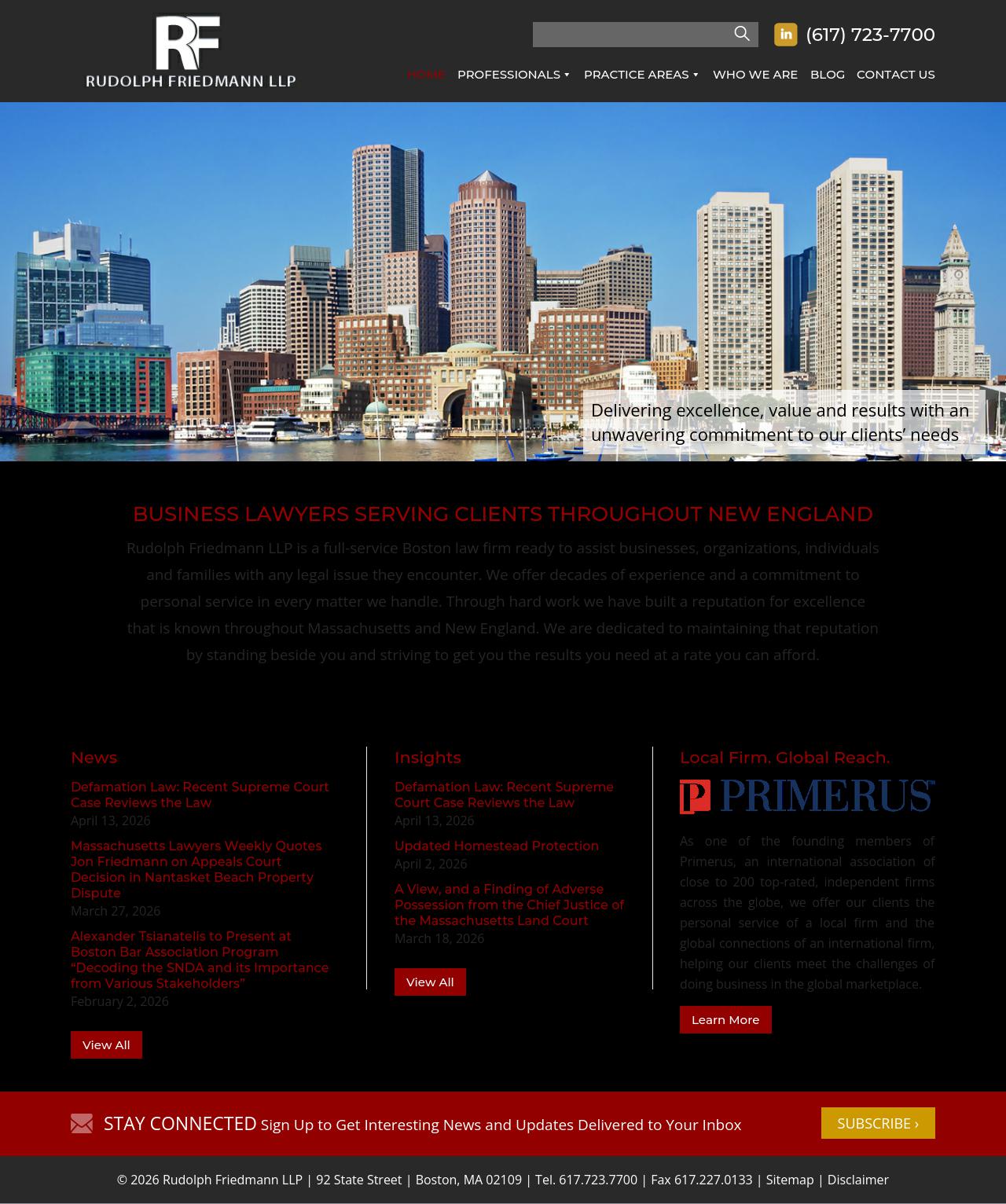 Rudolph Friedmann LLP - Boston MA Lawyers