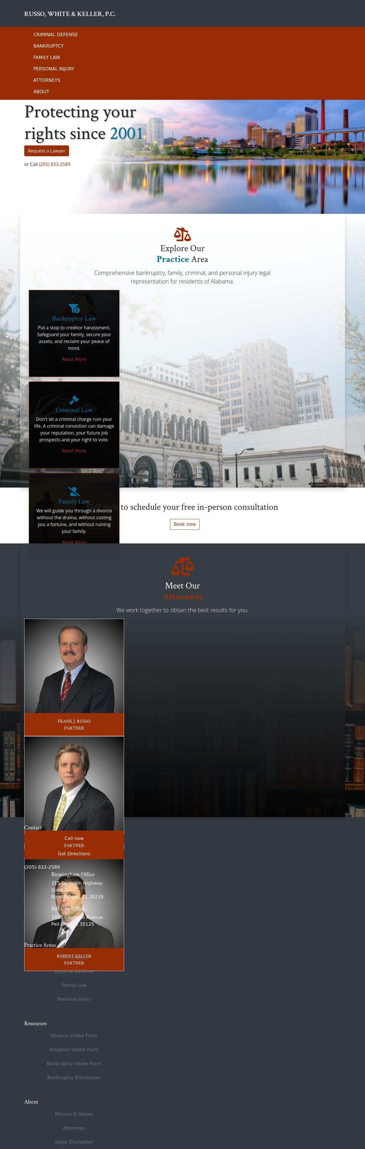 Russo White & Keller PC - Birmingham AL Lawyers