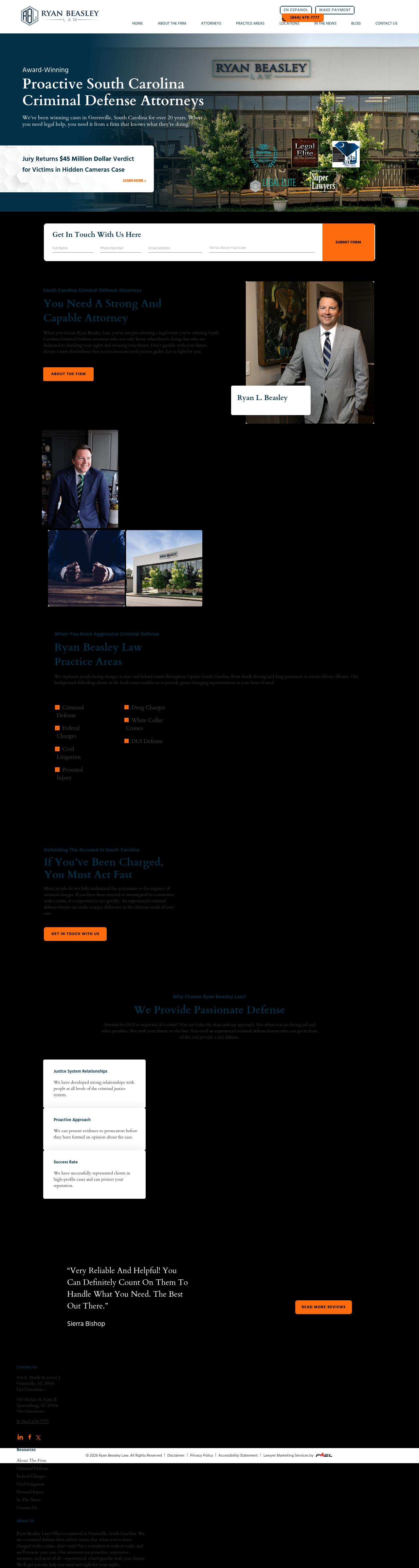 Ryan L. Beasley, Attorney at Law - Greenville SC Lawyers