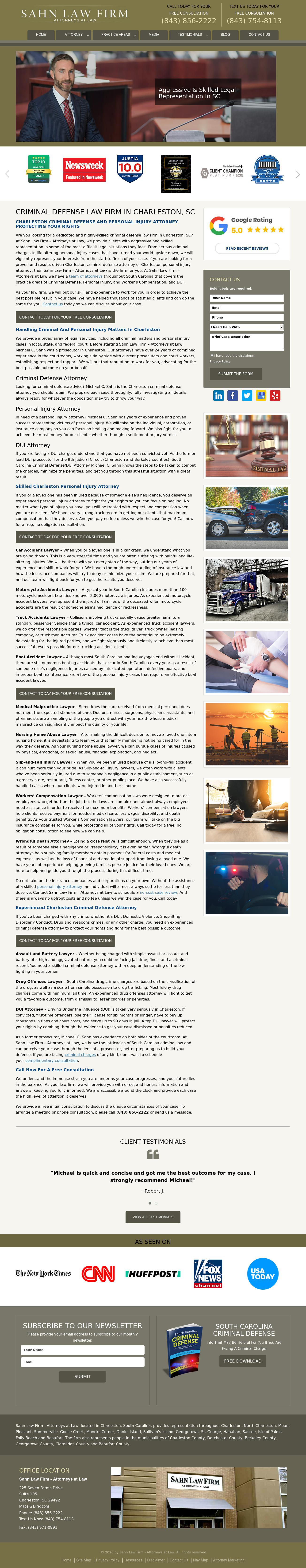 Sahn Law Firm - Charleston SC Lawyers