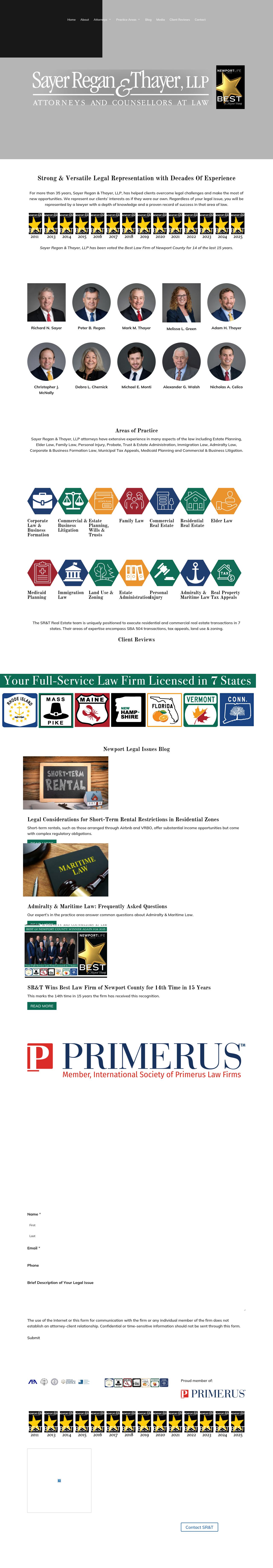 Sayer Regan & Thayer, LLP - Wakefield RI Lawyers