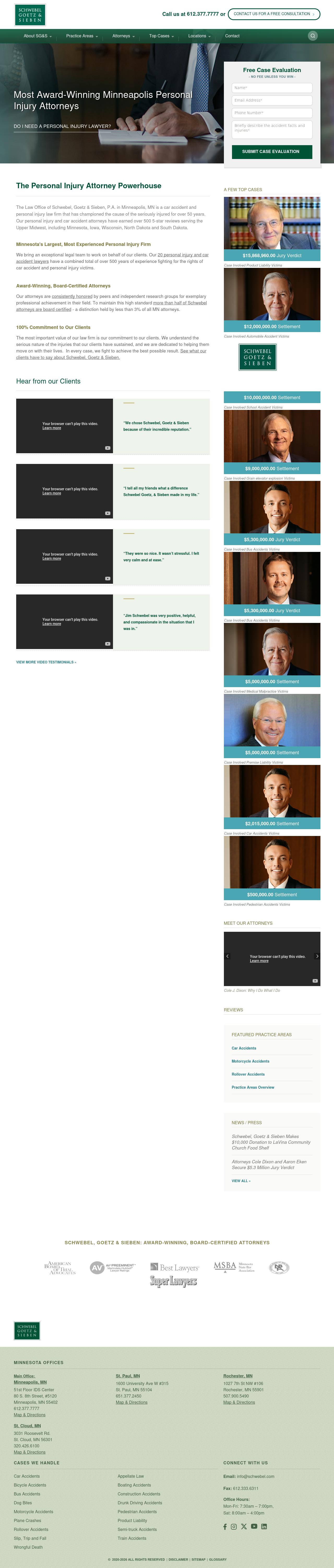 Schwebel, Goetz & Sieben, P.A. - Minneapolis MN Lawyers