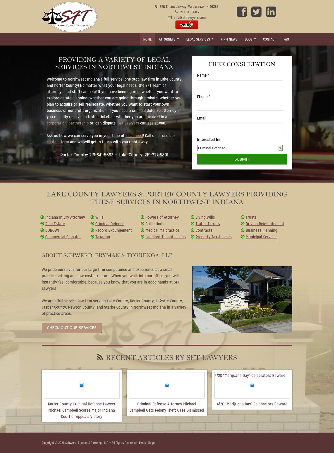 Schwerd, Fryman & Torrenga, LLP - Valparaiso IN Lawyers