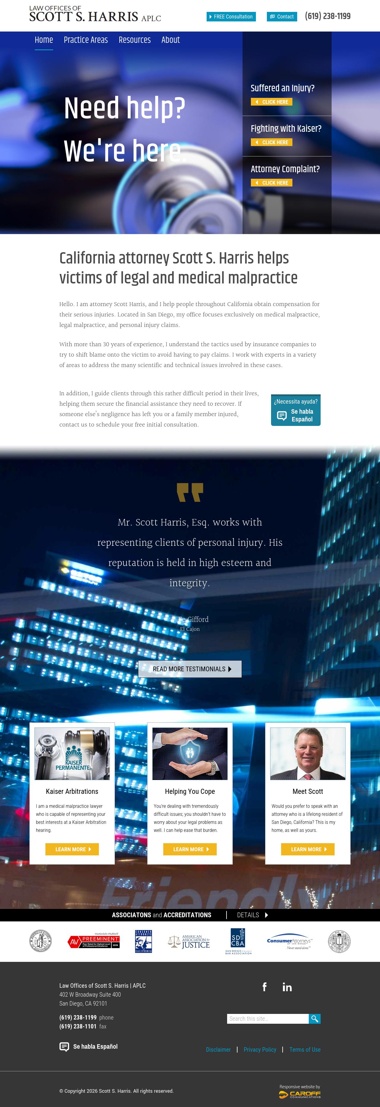 Scott S. Harris Law Offices - San Diego CA Lawyers