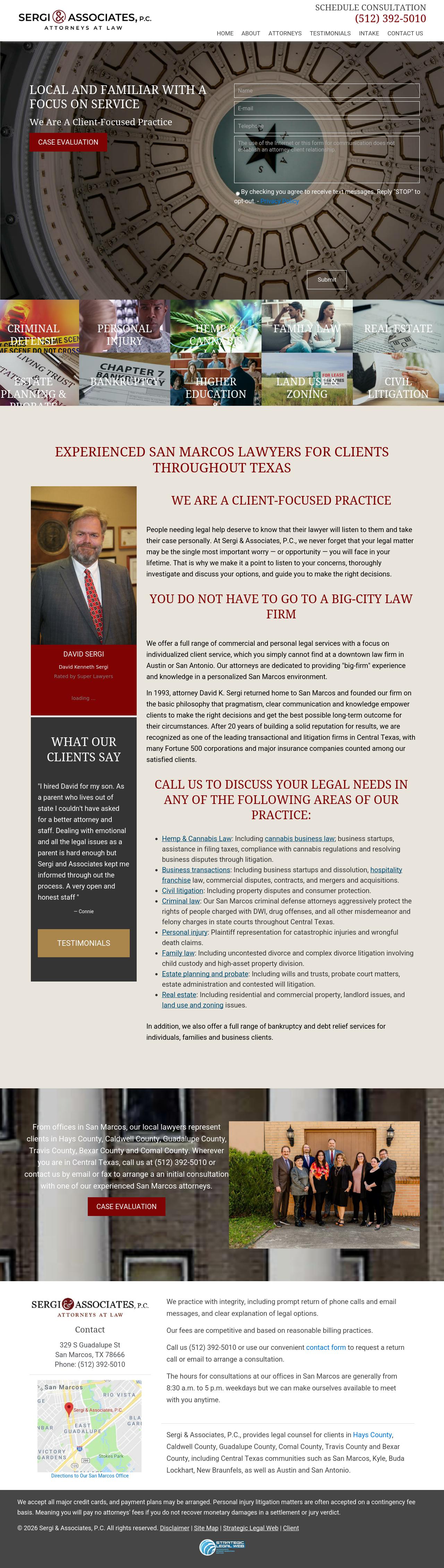 Sergi & Associates, P.C. - San Marcos TX Lawyers