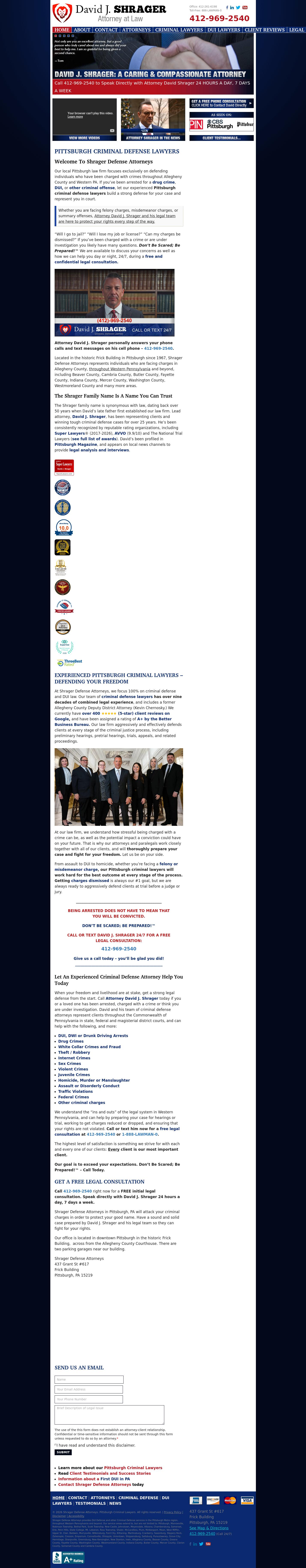 Shrager Defense Attorneys - Pittsburgh PA Lawyers