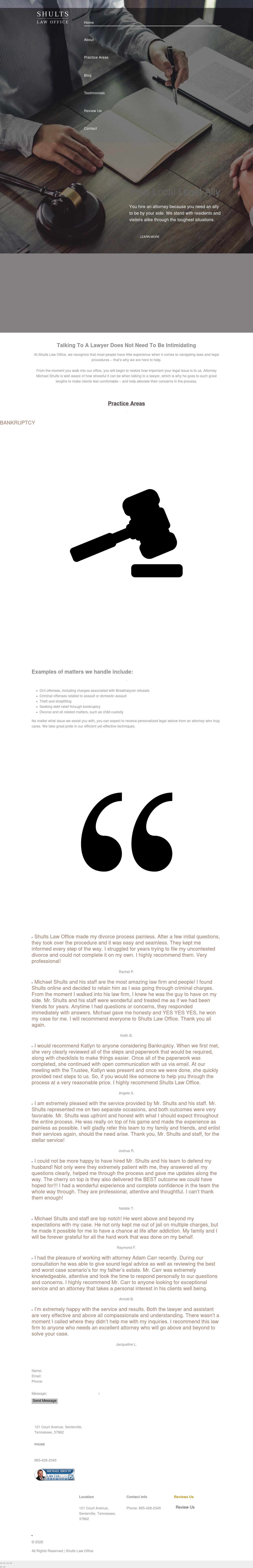 Shults Law Office - Sevierville TN Lawyers