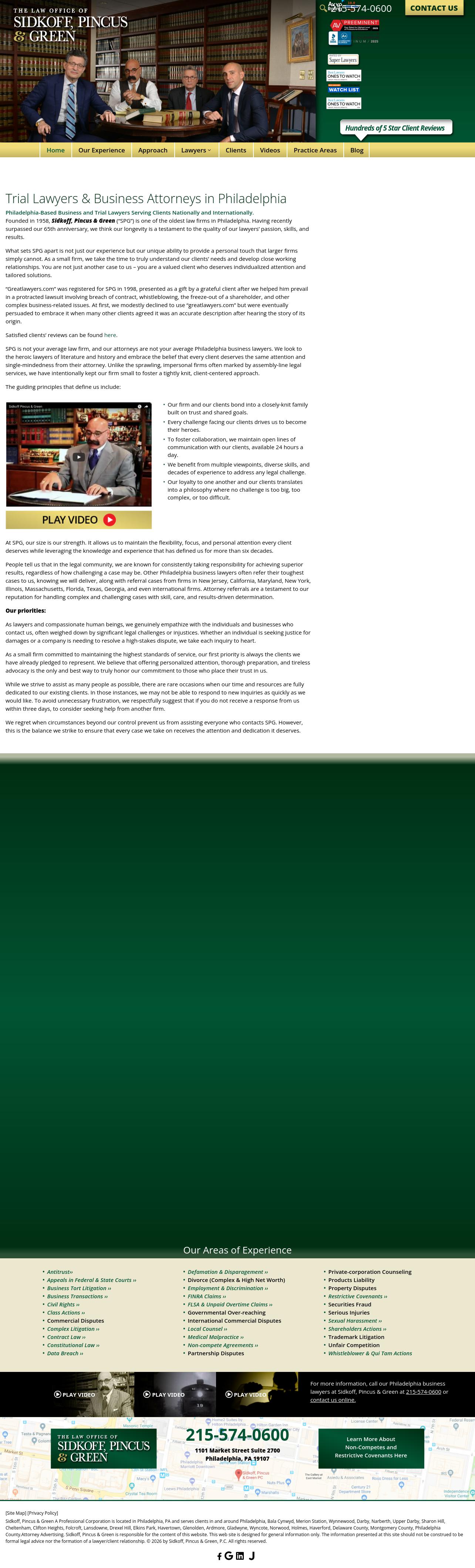 Sidkoff Pincus & Green - Philadelphia PA Lawyers