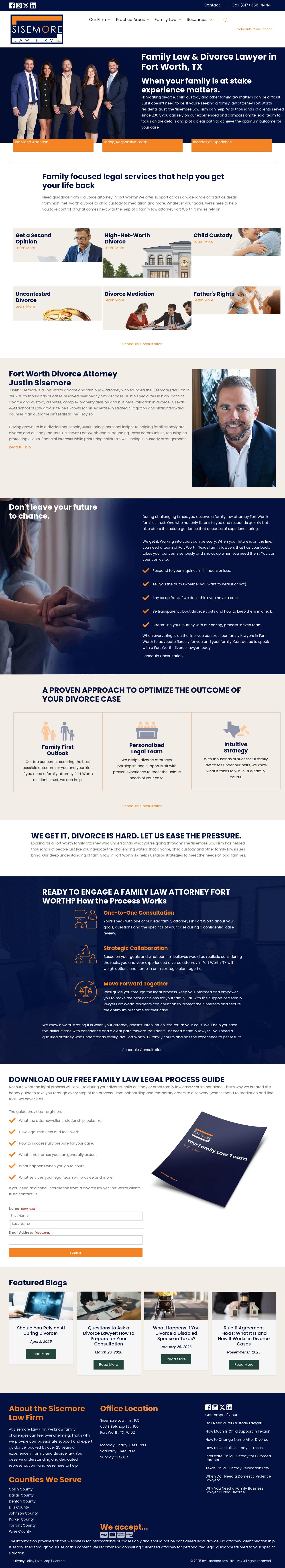 Sisemore Law Firm - Fort Worth TX Lawyers