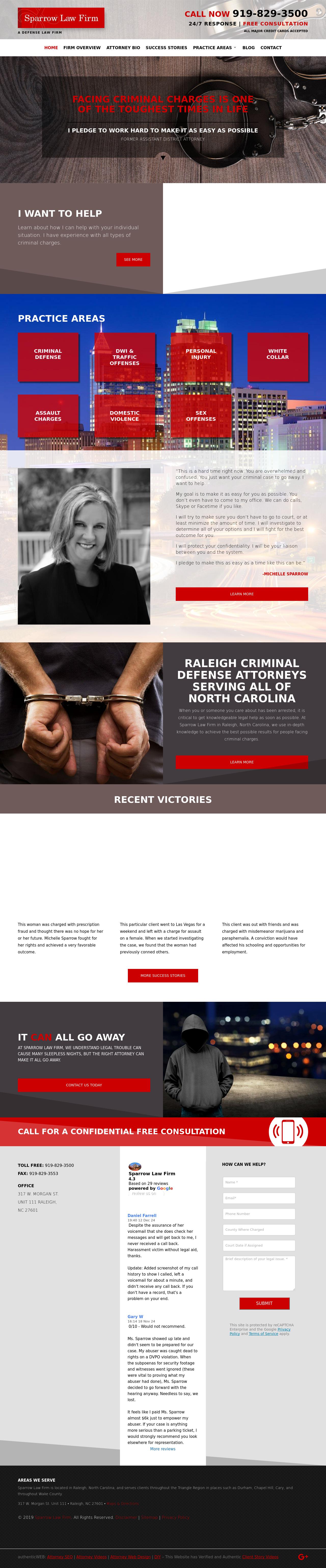 Sparrow Law Firm - Raleigh NC Lawyers