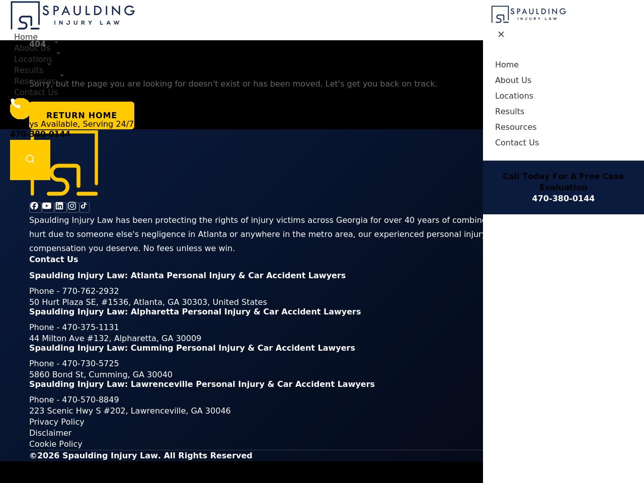 Spaulding Injury Law - Cumming GA Lawyers