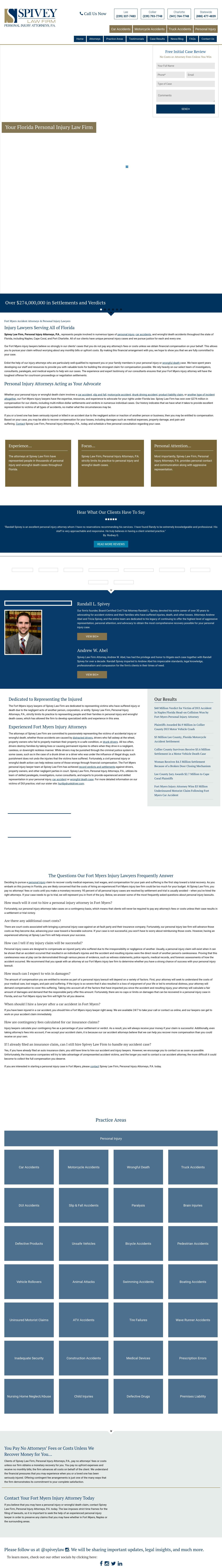 Spivey Law Firm, Personal Injury Attorneys, P.A. - Fort Myers FL Lawyers