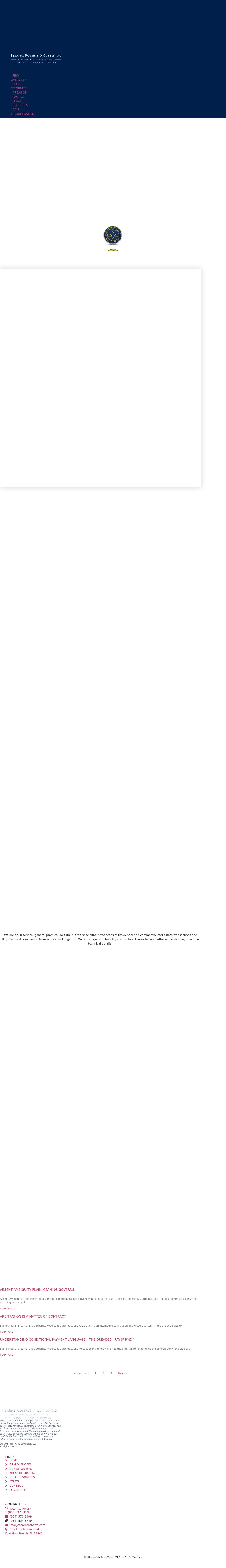 Stearns, Roberts & Guttentag, LLC - Deerfield Beach FL Lawyers