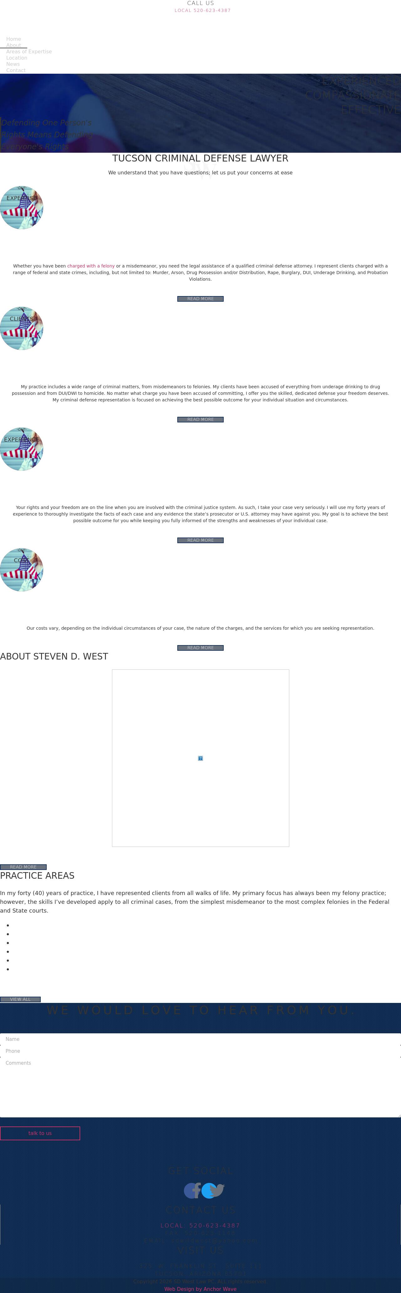 Steven D. West, Attorney at Law - Tucson AZ Lawyers