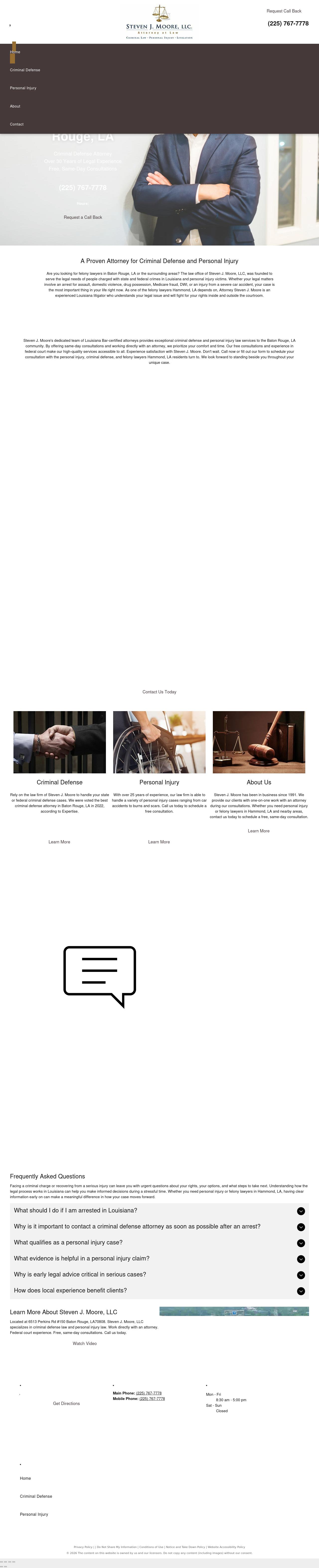 Steven J. Moore, LLC - Baton Rouge LA Lawyers