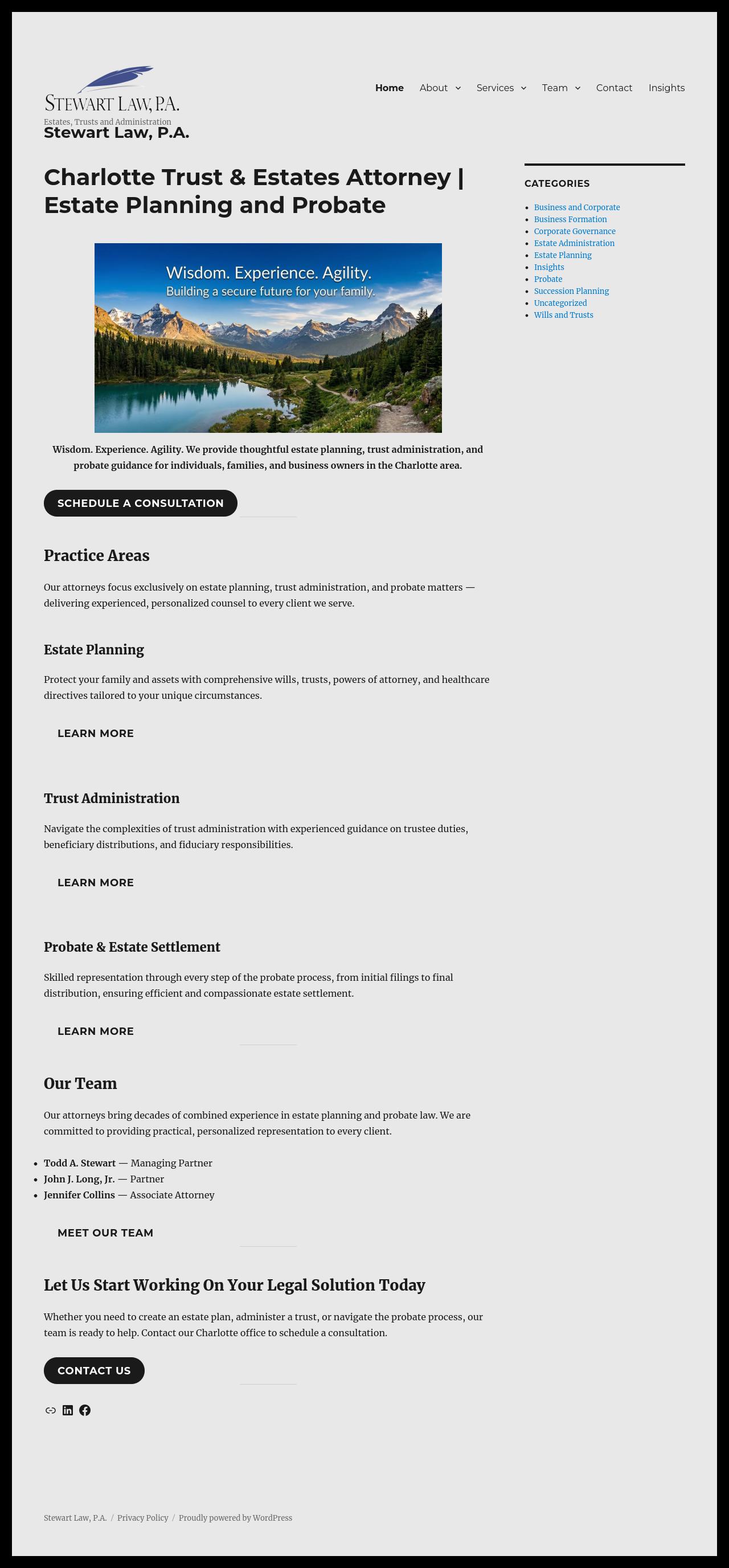 Stewart Law, P.A. - Charlotte NC Lawyers