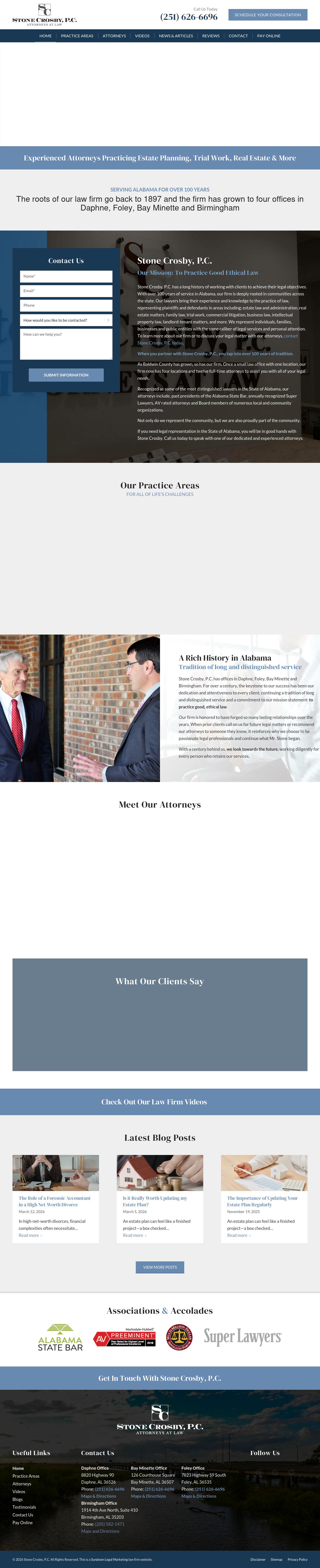 Stone, Granade & Crosby, P.C. - Bay Minette AL Lawyers