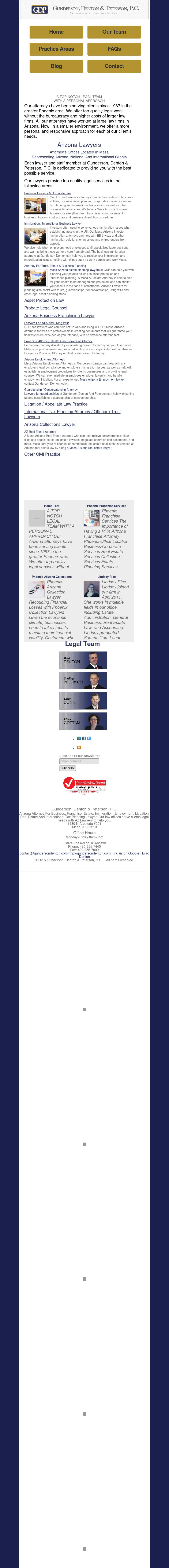 Gunderson, Denton & Peterson,P.C. - Mesa AZ Lawyers