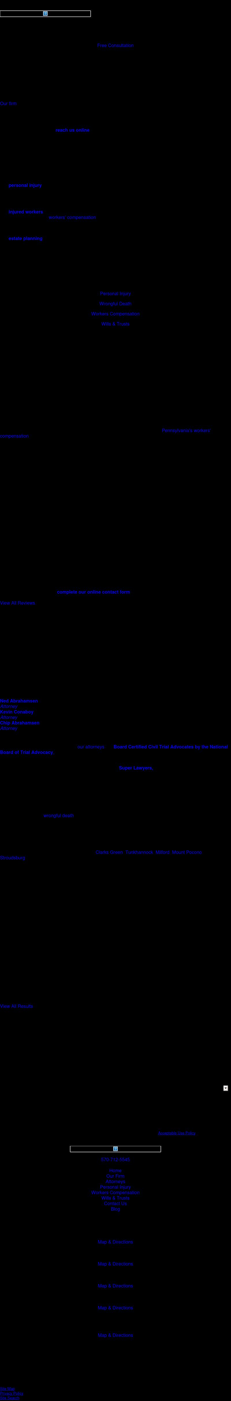 Abrahamsen, Conaboy & Abrahamsen, P.C. - Tunkhannock PA Lawyers