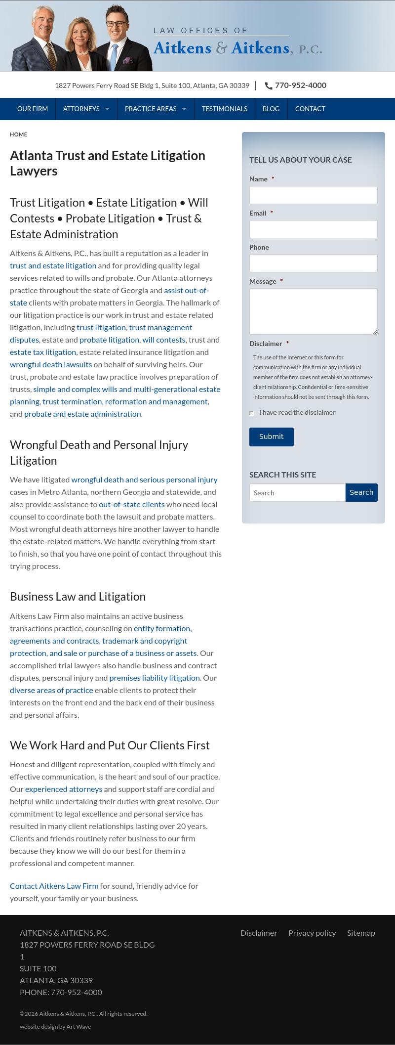 Aitkens & Aitkens, P.C. - Atlanta GA Lawyers