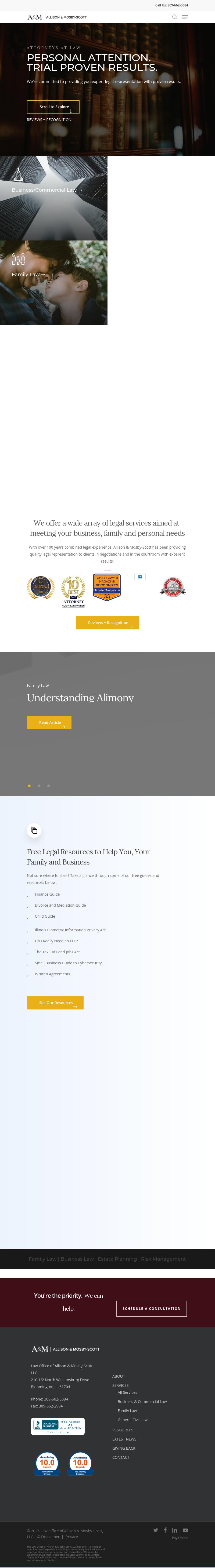 Allison & Mosby-Scott Law Office - Bloomington IL Lawyers