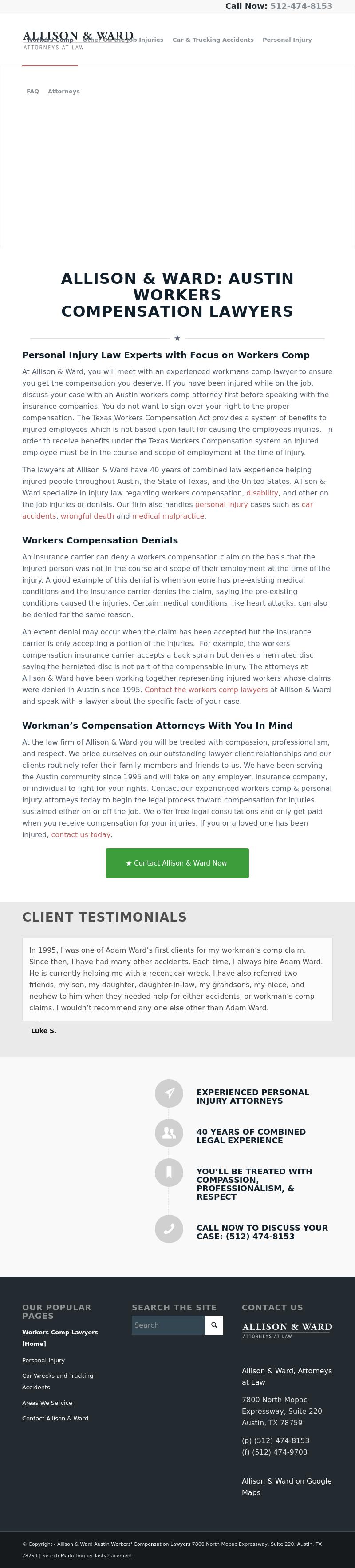 Allison & Ward Attorneys at Law - Austin TX Lawyers