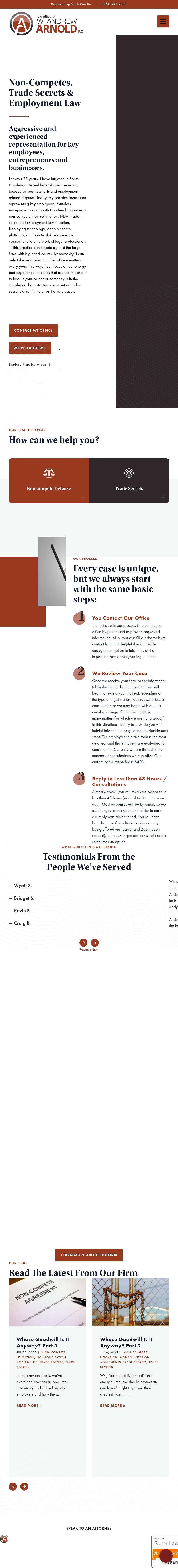 Andy Arnold, Attorney at Law - Greenville SC Lawyers