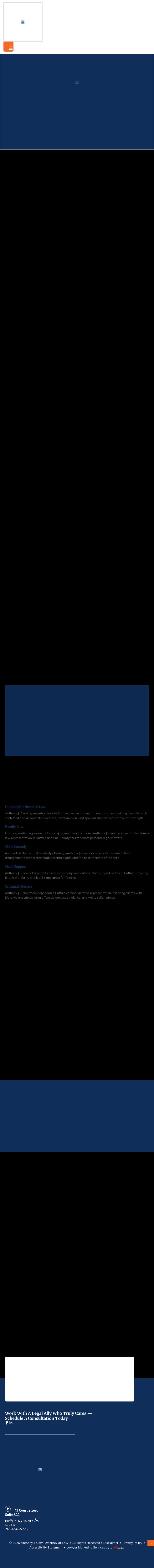 Anthony J Cervi, Attorney at Law - Buffalo NY Lawyers