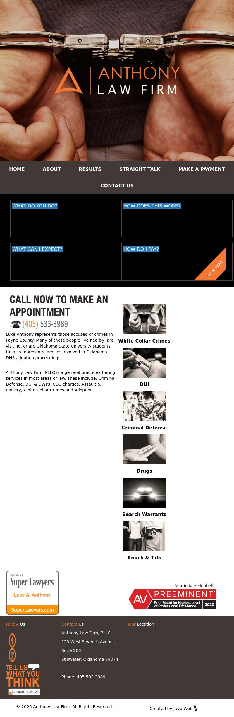 Anthony Law Firm, PLLC - Stillwater OK Lawyers