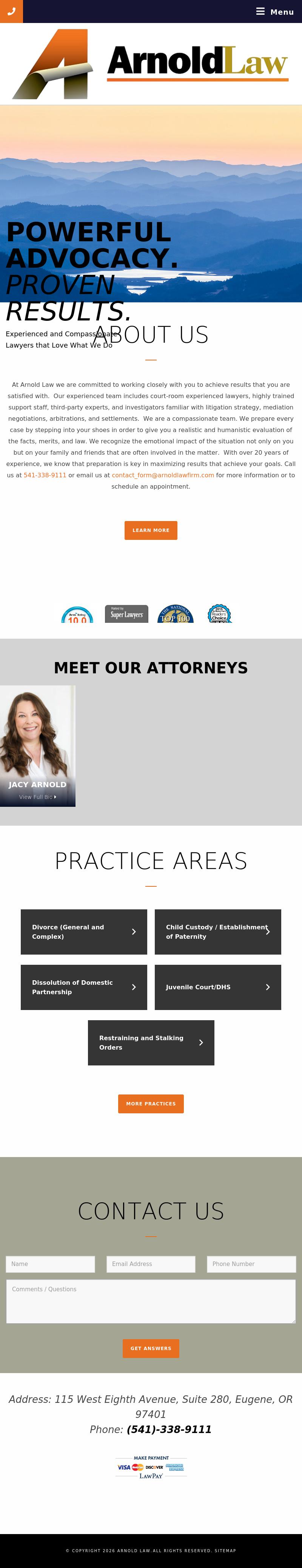 Arnold Law - Eugene OR Lawyers