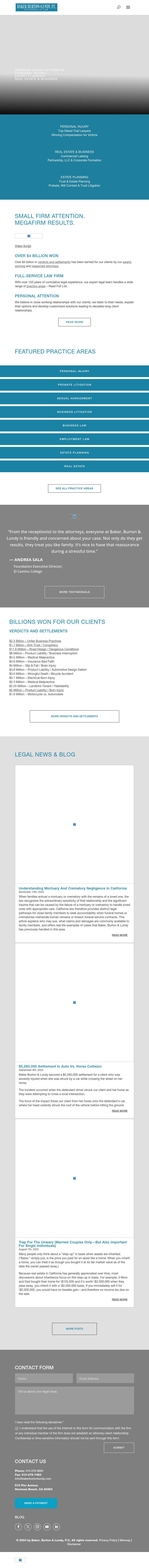 Baker, Burton & Lundy - Hermosa Beach CA Lawyers