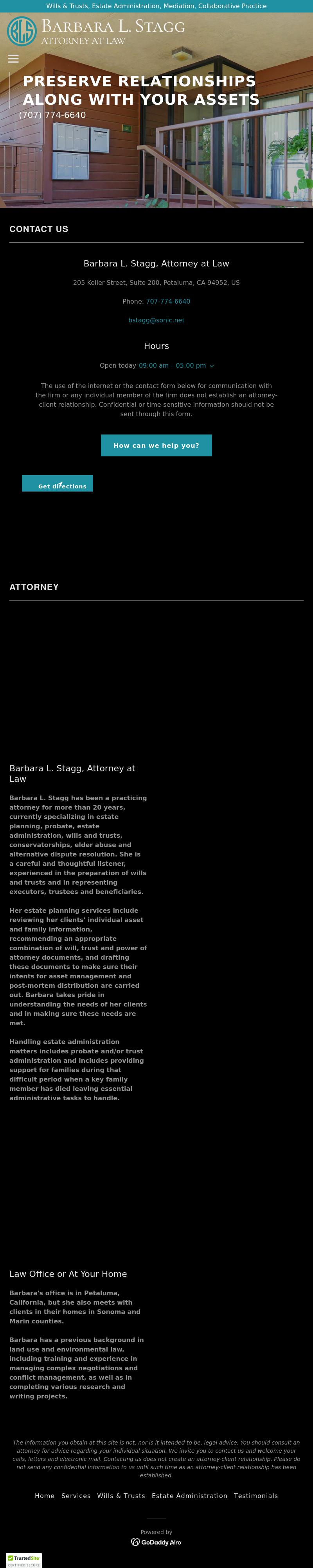 Barbara L. Stagg, Attorney at Law - Rohnert Park CA Lawyers