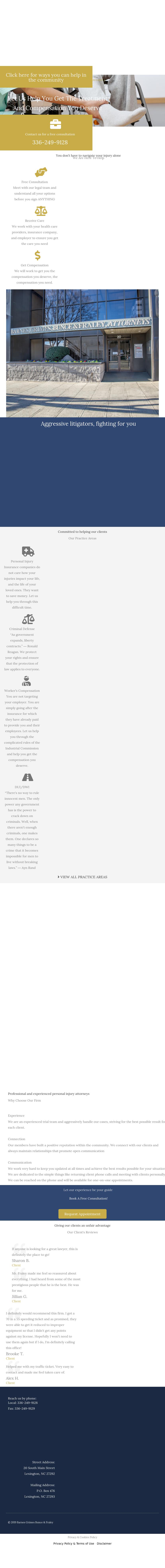 Barnes, Grimes, Bunce & Fraley, PLLC - Lexington NC Lawyers