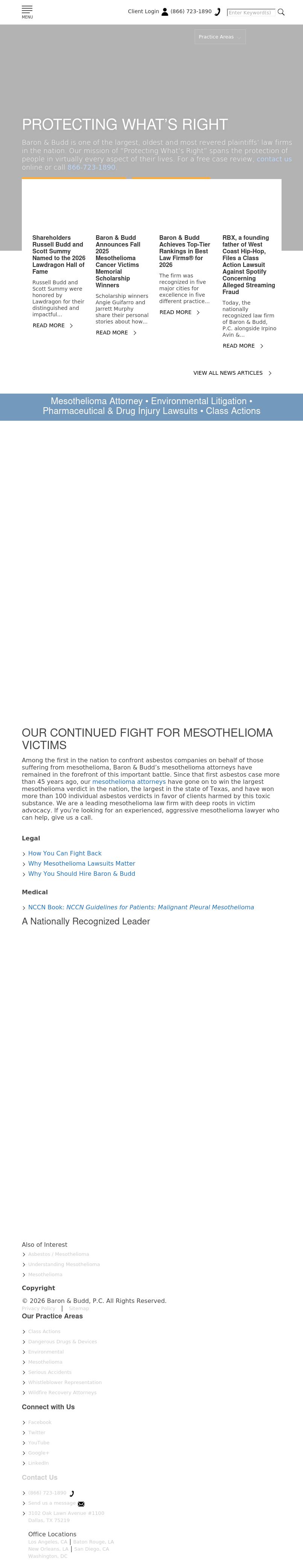 Baron & Budd, P.C. - Encino CA Lawyers