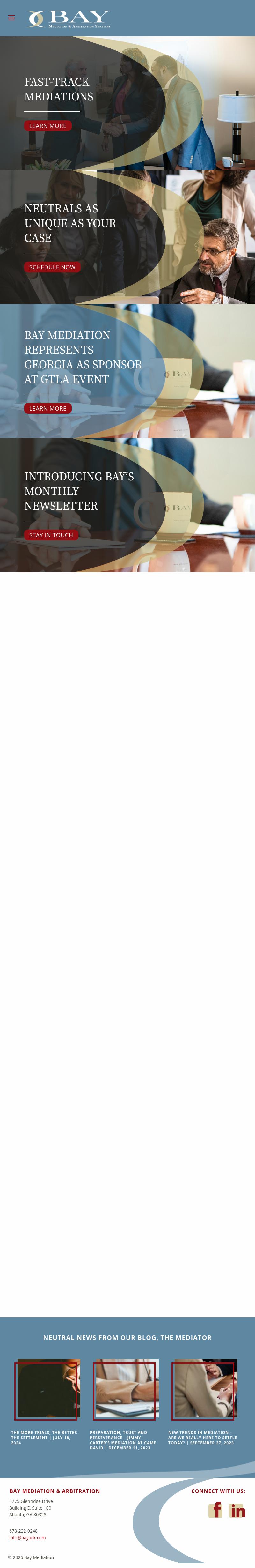 Bay Mediation & Arbitration Services, LLC - Atlanta GA Lawyers