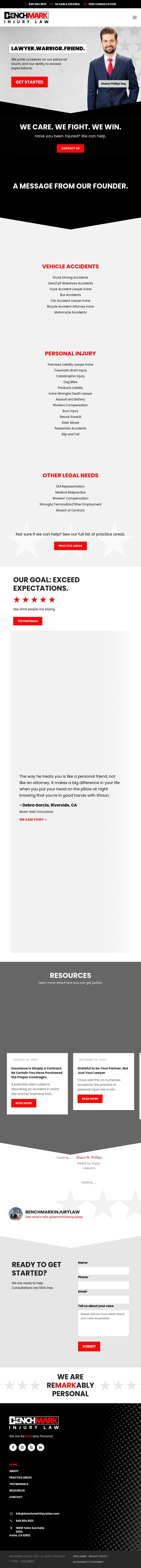 Benchmark Injury Law - Irvine CA Lawyers