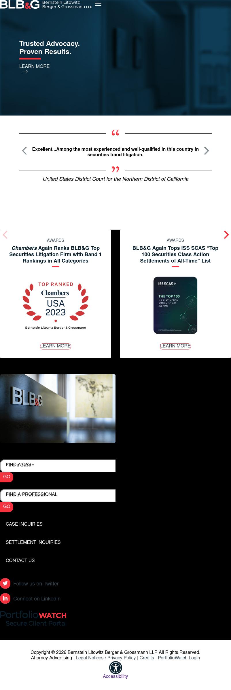 Bernstein Litowitz Berger & Grossmann LLP - New Orleans LA Lawyers