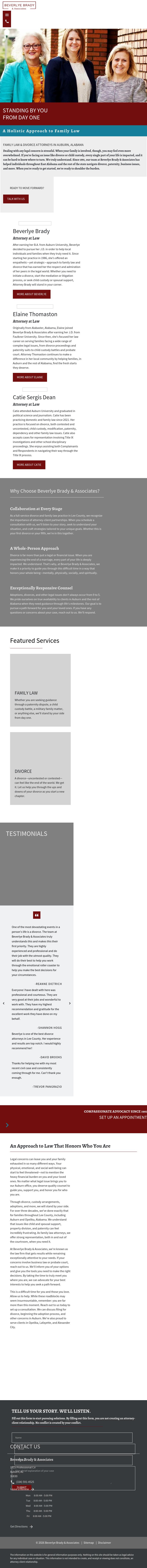 Beverlye Brady and Associates, Attorneys at Law - Auburn AL Lawyers
