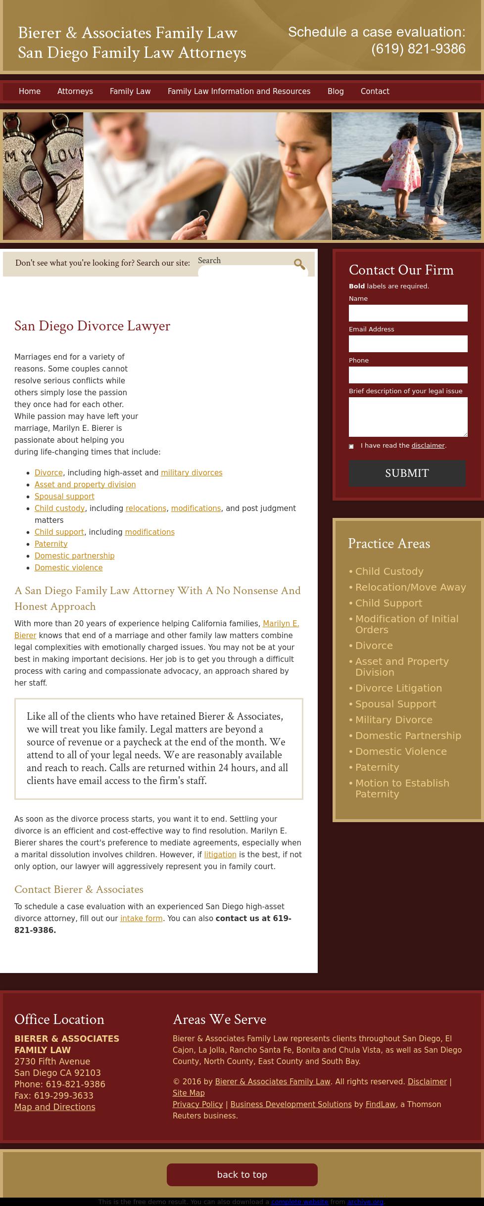 Bierer & Associates Family Law - San Diego CA Lawyers